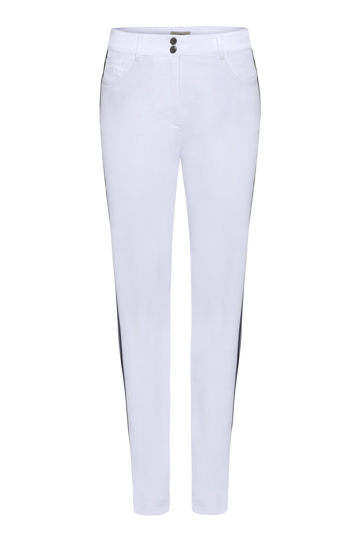 Luli Stripe Performance Cotton Skinny Pant