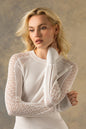 Bari Decorative Knit Long Sleeve Top
