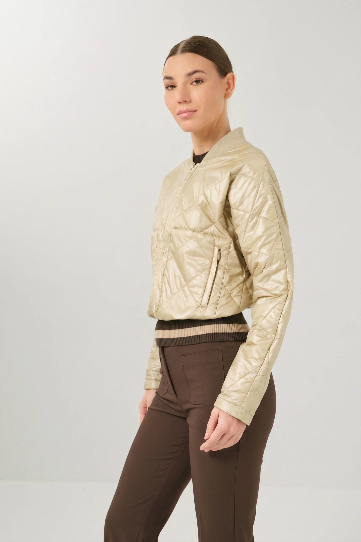 Kyoto Quilted Bomber Jacket