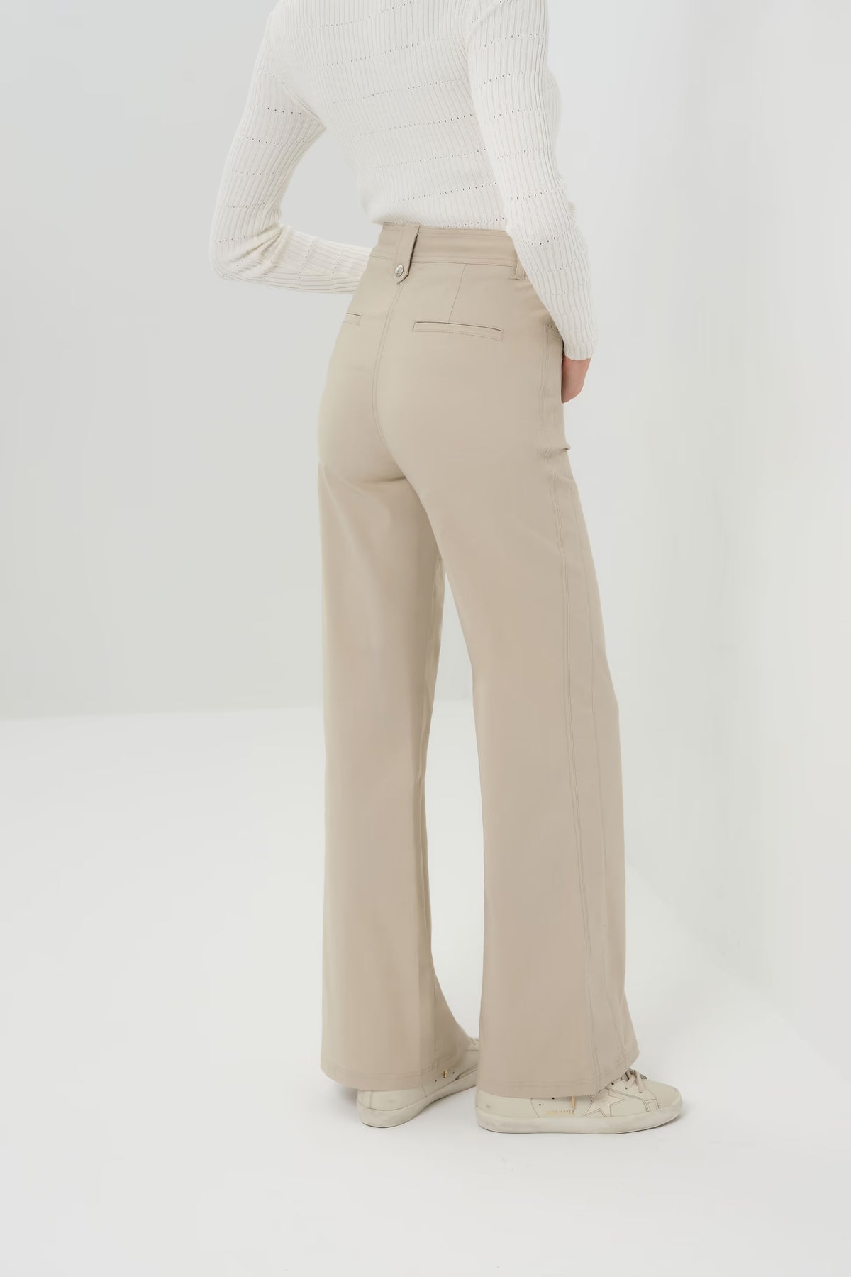 Harley Performance Cotton Travel Wide Leg Pant
