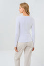 Long Sleeve Celeste Rib Top with Seam Shaping