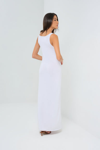 Milo Knit Maxi Dress with Button Front