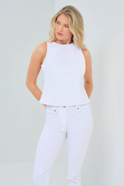 Marietta Performance Twill Fitted Top