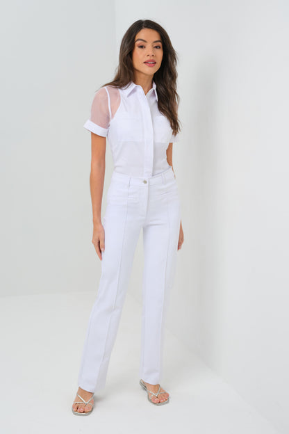 Cruz Performance Twill Pant in White